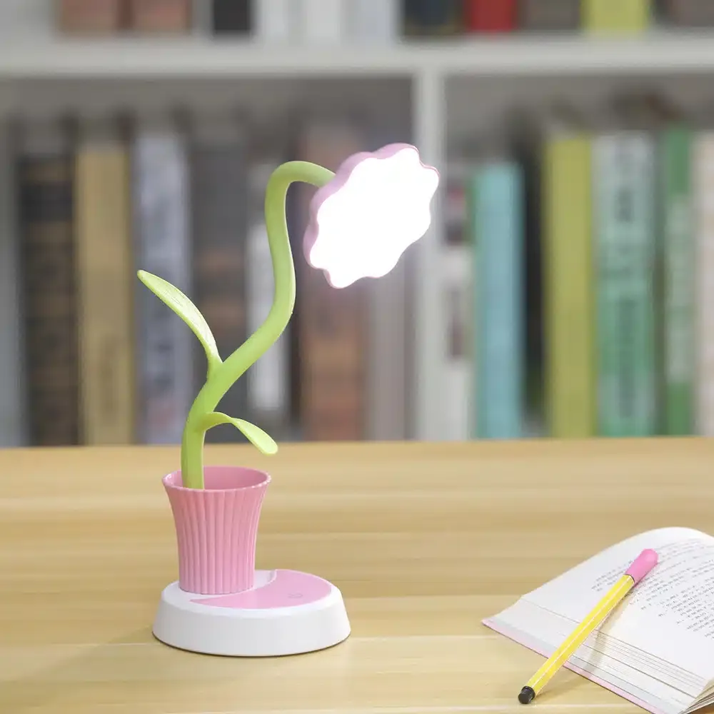 Lampe de chevet rechargeable en forme de fleur – Image 6