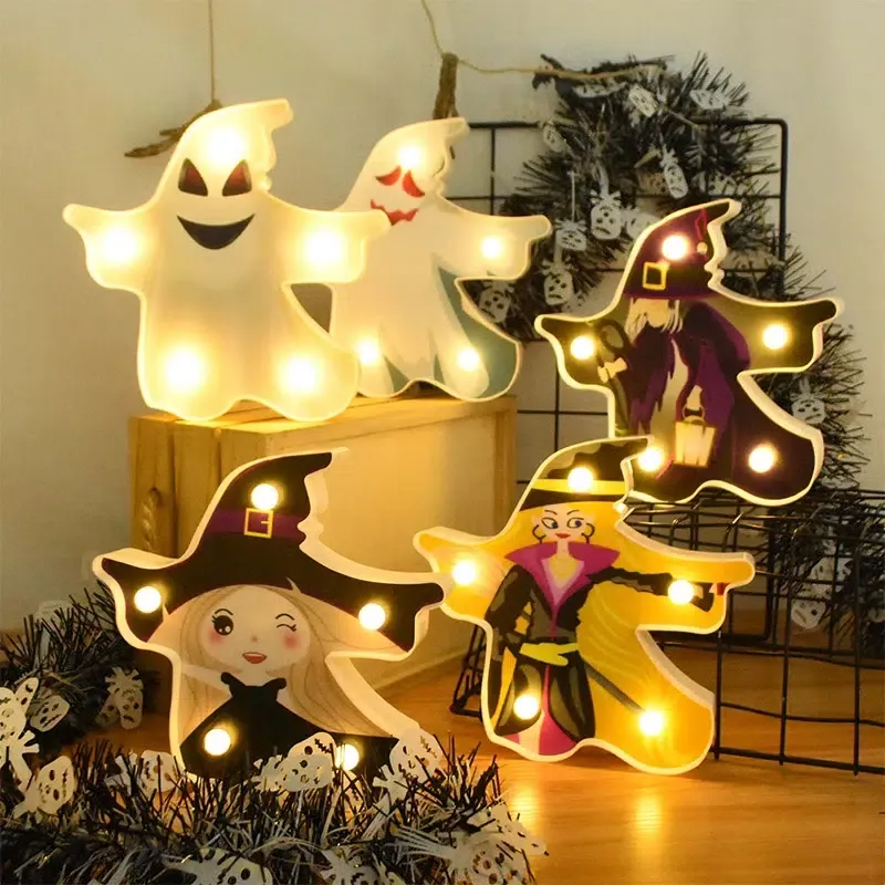 Lampe LED fantôme pour décoration Halloween