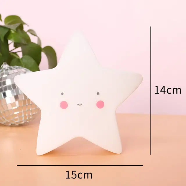 Veilleuse de chevet pour bébé à led en forme étoile – Image 5