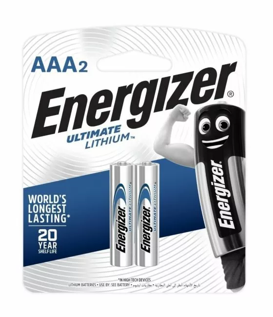 Pile AAA Energizer Lithium 2Pk
