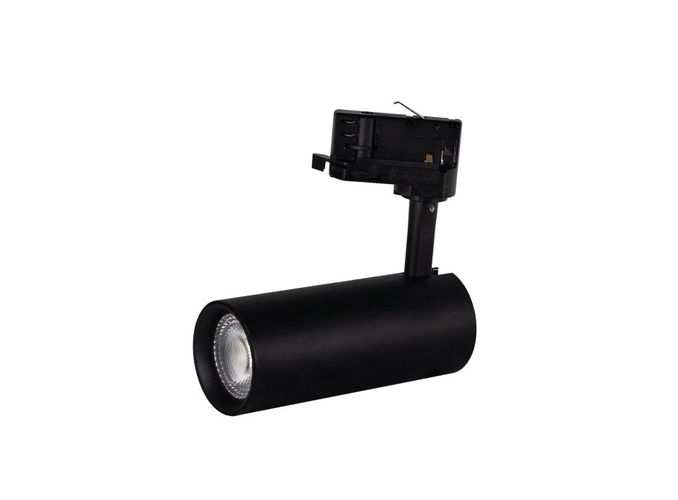 Spot sur rail noir 20W IRC90 3000K