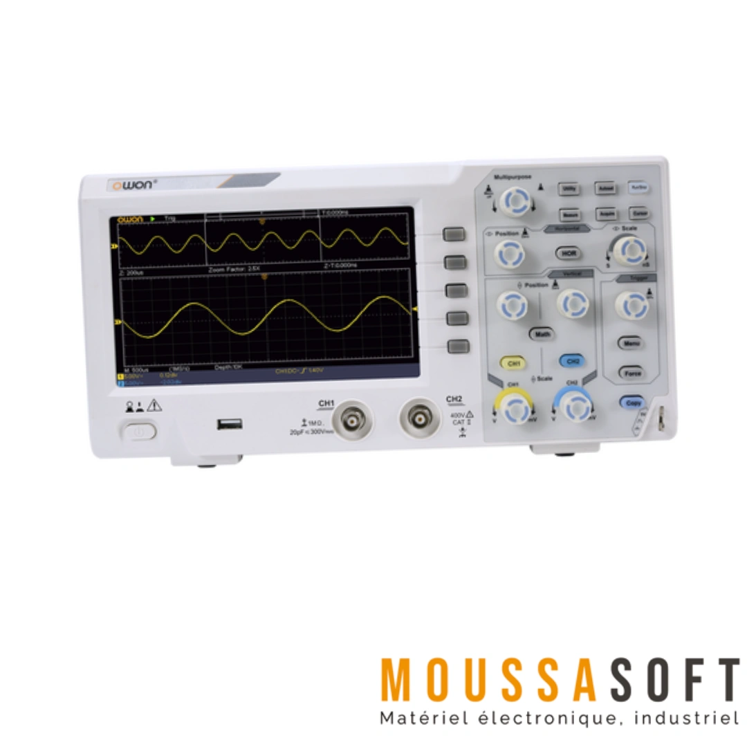 Oscilloscope Numérique OWON SDS1052 50MHz 2 Canaux