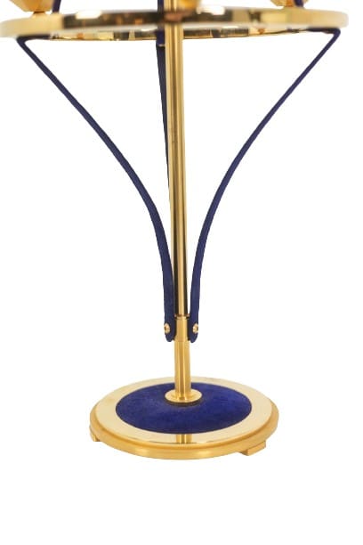 Chandelier en laiton doré et velours. Travail Contemporain. LS59441456B – Image 6