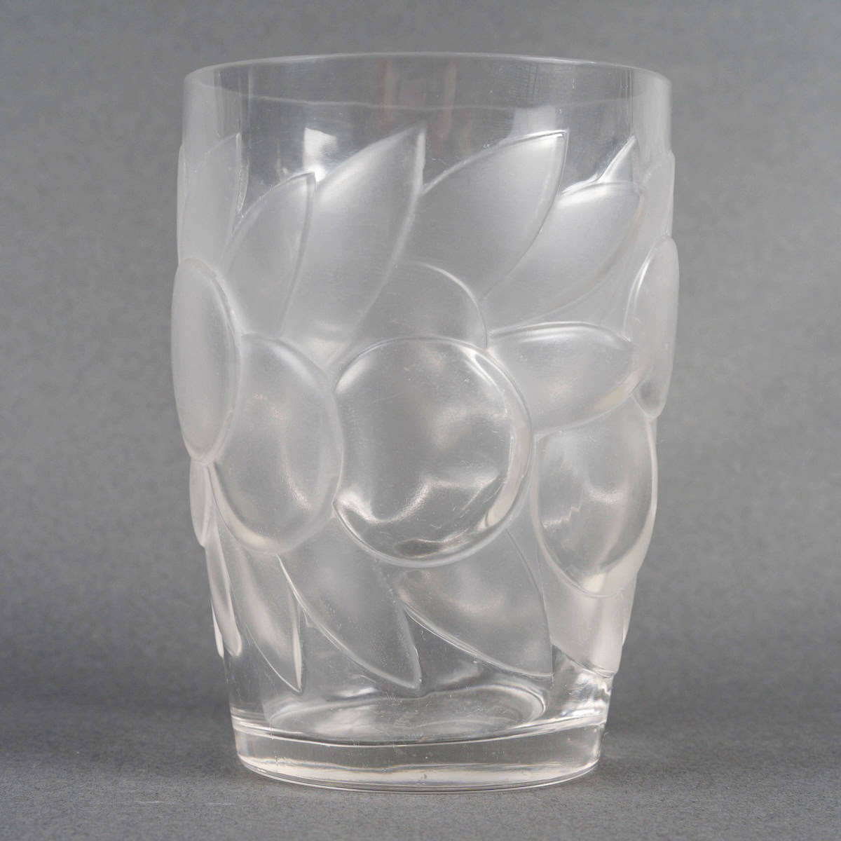 1931 René Lalique – Service Blidah Verre Blanc – 6 Verres, 1 Carafe, 1 Plateau – Image 8
