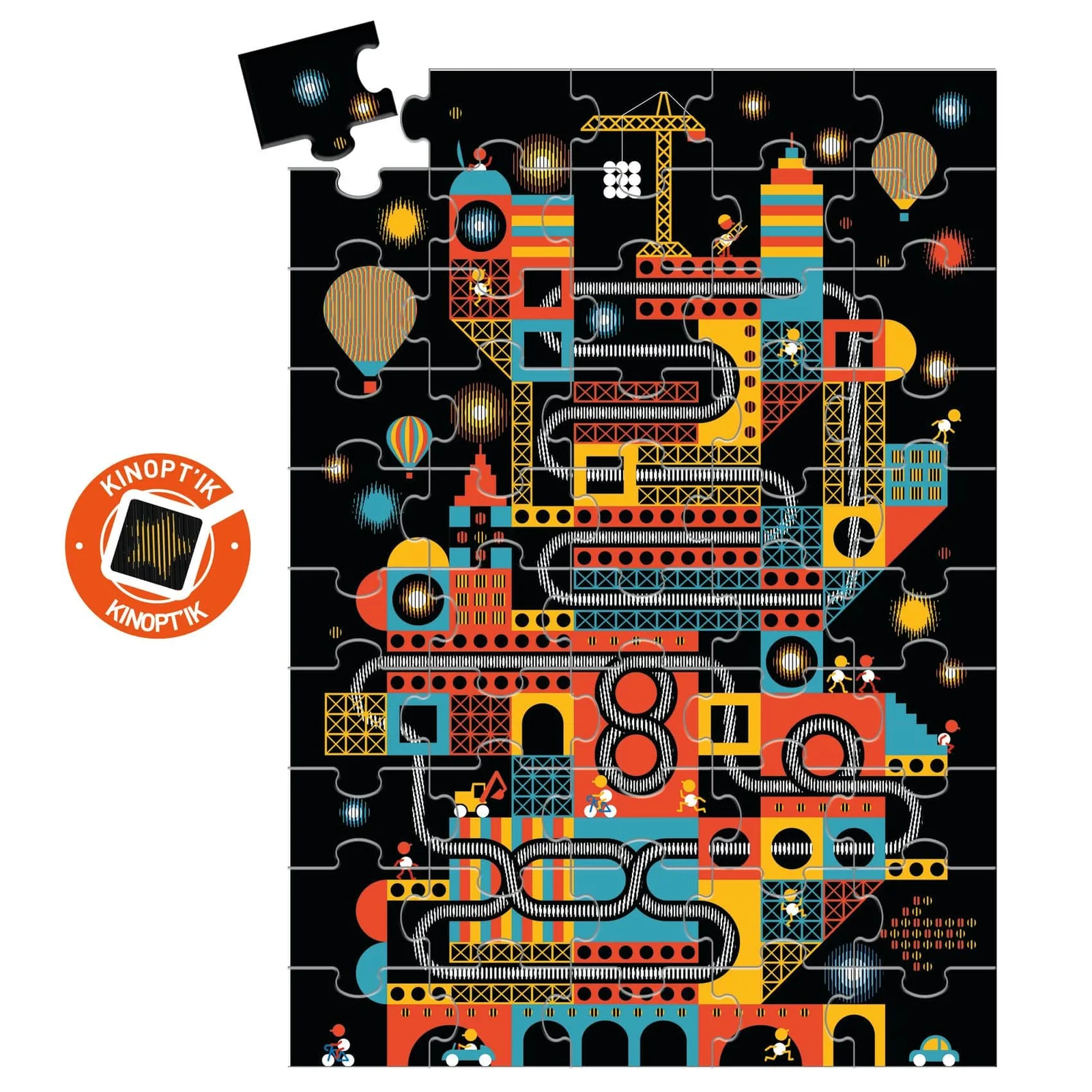 Puzzle Ville Animée 100p. Djeco – Image 2