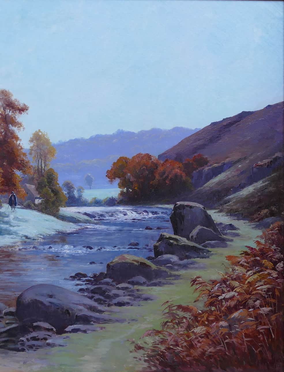 HALLE Charles Tableau paysage 20ème siècle Ecole de Crozant Paysage de La Creuse Huile sur toile signée – Image 6