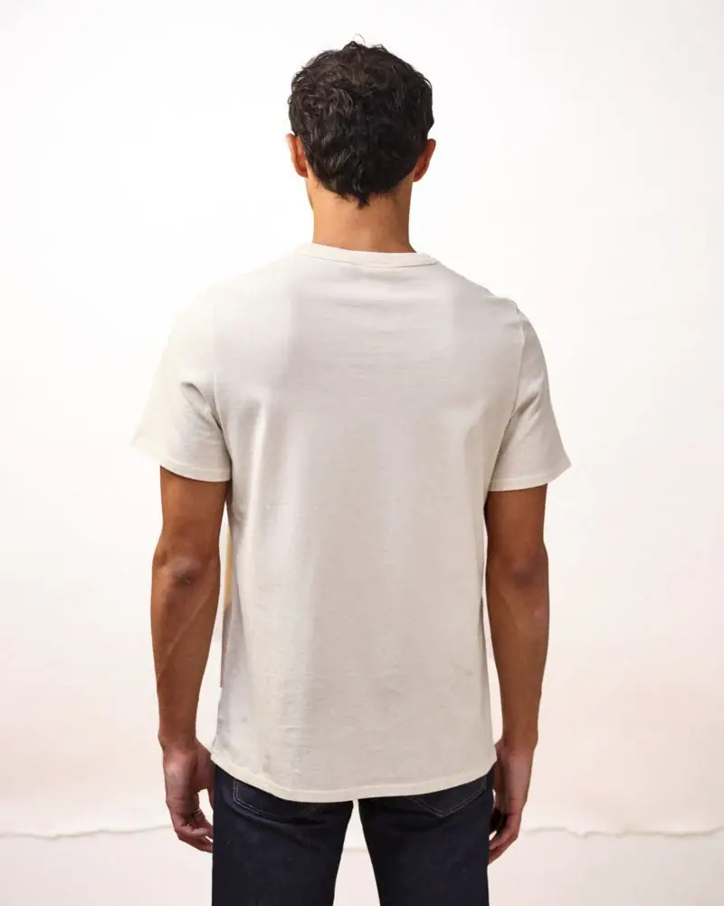 T-shirt DAO Romain manches courtes écru – Image 3